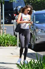ALESSANDRA AMBROSIO Heading to a Gym in Los Angeles 08/08/2017
