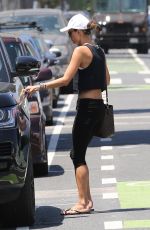 ALESSANDRA AMBROSIO Heading to a Gym in Venice 08/09/2017