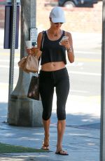 ALESSANDRA AMBROSIO Heading to a Gym in Venice 08/09/2017