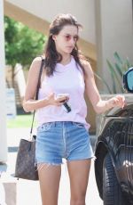 ALESSANDRA AMBROSIO in Denim Shorts Out in Los Angeles 08/05/2017