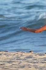 ALESSANDRA AMBROSIO in Swimsuit on the Set of a Photoshoot at a Beach in Malibu 08/05/2017