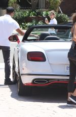 ALESSANDRA AMBROSIO in Tights Out in Brentwood 08/04/2017