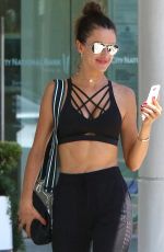 ALESSANDRA AMBROSIO in Tights Out in Brentwood 08/04/2017