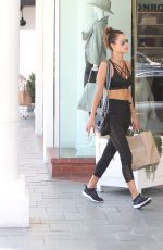 ALESSANDRA AMBROSIO in Tights Out in Brentwood 08/04/2017