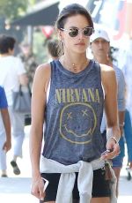 ALESSANDRA AMBROSIO Leaves a Gym in Los Angeles 08/26/2017