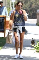 ALESSANDRA AMBROSIO Leaves a Gym in Los Angeles 08/26/2017