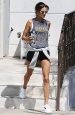 ALESSANDRA AMBROSIO Leaves a Gym in Los Angeles 08/26/2017