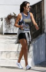 ALESSANDRA AMBROSIO Leaves a Gym in Los Angeles 08/26/2017