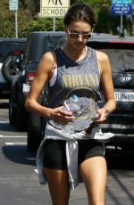 ALESSANDRA AMBROSIO Leaves a Gym in Los Angeles 08/26/2017