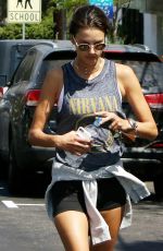 ALESSANDRA AMBROSIO Leaves a Gym in Los Angeles 08/26/2017