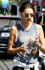 ALESSANDRA AMBROSIO Leaves a Gym in Los Angeles 08/26/2017