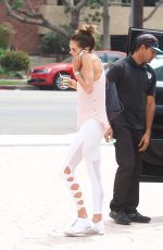 ALESSANDRA AMBROSIO Out ans About in Brentwood 08/25/2017