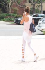 ALESSANDRA AMBROSIO Out ans About in Brentwood 08/25/2017