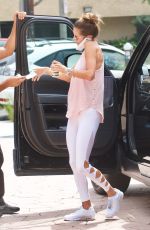 ALESSANDRA AMBROSIO Out ans About in Brentwood 08/25/2017