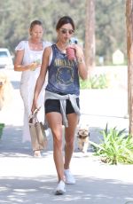 ALESSANDRA AMBROSIO Out for Cold Drink After a Workout in Brentwood 08/26/2017