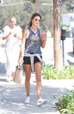 ALESSANDRA AMBROSIO Out for Cold Drink After a Workout in Brentwood 08/26/2017