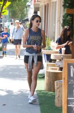 ALESSANDRA AMBROSIO Out for Cold Drink After a Workout in Brentwood 08/26/2017