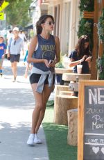 ALESSANDRA AMBROSIO Out for Cold Drink After a Workout in Brentwood 08/26/2017