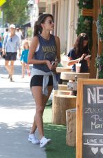 ALESSANDRA AMBROSIO Out for Cold Drink After a Workout in Brentwood 08/26/2017