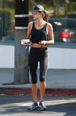 ALESSANDRA AMBROSIO Out for Morning Workout in Los Angeles 08/10/2017