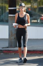 ALESSANDRA AMBROSIO Out for Morning Workout in Los Angeles 08/10/2017