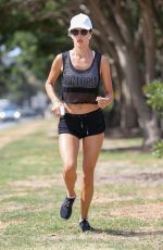 ALESSANDRA AMBROSIO Out Jogging in Santa Monica 08/01/2017