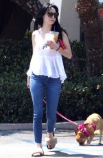 ALESSANDRA TORRESANI Out With Her Dog in Los Angeles 08/23/2017