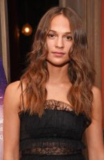 ALICIA VIKANDER at Tulip Fever VIP Preview Screening in London 08//13/2017