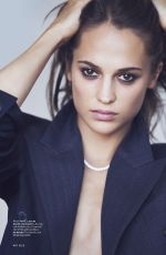 ALICIA VIKANDER in Elle Magazine, September 2017 Issue