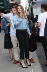 ELIZABETH OLSEN Arrives at The Late Show with Stephen Colbert in New York 08/03/2017