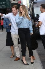ELIZABETH OLSEN Arrives at The Late Show with Stephen Colbert in New York 08/03/2017