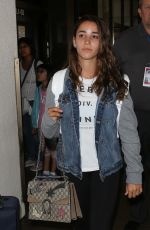 ALY RAISMAN at Los Angeles International Airport 08/18/2017