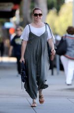 ALYSON HANNIGAN Leaves a Nails Salon in Los Angeles 08/09/2017
