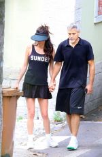 AMAL and GEORGE CLOONEY Out in Laglio 08/11/2017