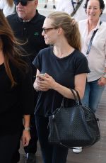 AMANDA SEYFRIED Arrives at Airport in Venice 08/30/2017