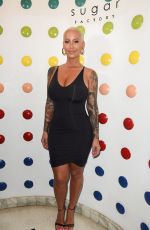 AMBER ROSE at Sugar Factory American Brassiere in Miami Beach 08/19/2017