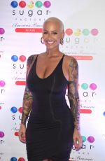 AMBER ROSE at Sugar Factory American Brassiere in Miami Beach 08/19/2017