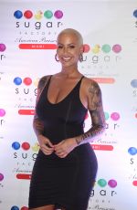 AMBER ROSE at Sugar Factory American Brassiere in Miami Beach 08/19/2017