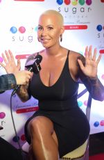 AMBER ROSE at Sugar Factory American Brassiere in Miami Beach 08/19/2017