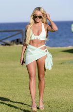 AMBER TURNER in Bikini in Marbella Filming Towie Marbs Special 08/13/2017