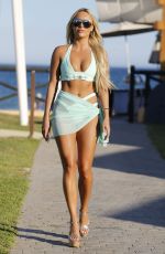 AMBER TURNER in Bikini in Marbella Filming Towie Marbs Special 08/13/2017