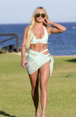 AMBER TURNER in Bikini in Marbella Filming Towie Marbs Special 08/13/2017