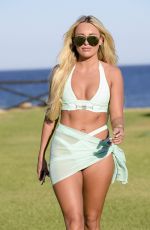 AMBER TURNER in Bikini in Marbella Filming Towie Marbs Special 08/13/2017