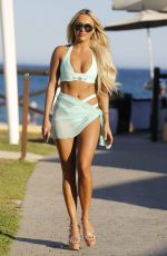 AMBER TURNER in Bikini in Marbella Filming Towie Marbs Special 08/13/2017