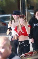 AMELIA and DELILAH HAMLIN Out for Lunch at Il Pastaio in Beverly Hills 08/19/2017