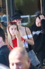 AMELIA and DELILAH HAMLIN Out for Lunch at Il Pastaio in Beverly Hills 08/19/2017