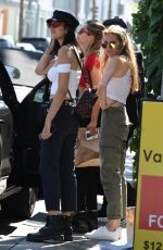 AMELIA and DELILAH HAMLIN Out for Lunch at Il Pastaio in Beverly Hills 08/19/2017