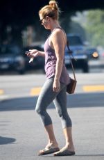 AMY ADAMS Arrives at a Pilates Class in Hollywood 08/19/2017