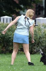 AMY SCHUMER on the Set of I Feel Pretty in Boston 08/23/2017