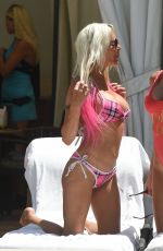 ANGELIQUE FRENCHY MORGAN and FARRAH ABRAHAM at a Pool in Las Vegas 08/05/2017
